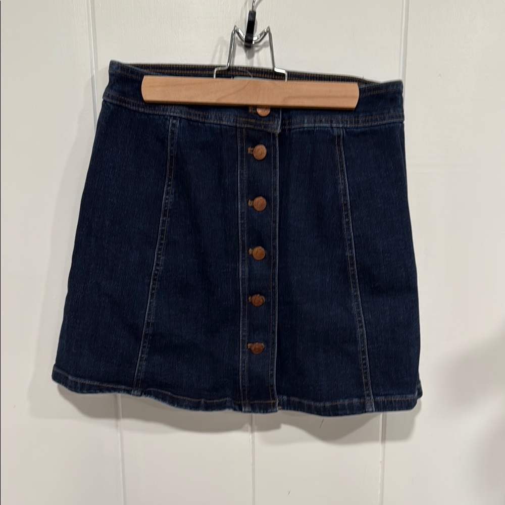 Madewell Blue A-line Mini Skirt Casual